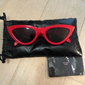 Celine Red Cat Eye Sunglasses